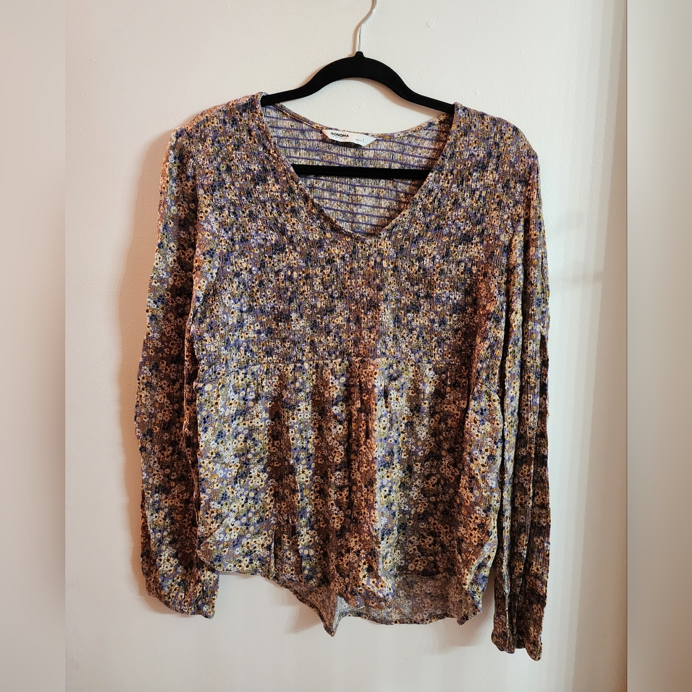 Floral Women's Peasant Top